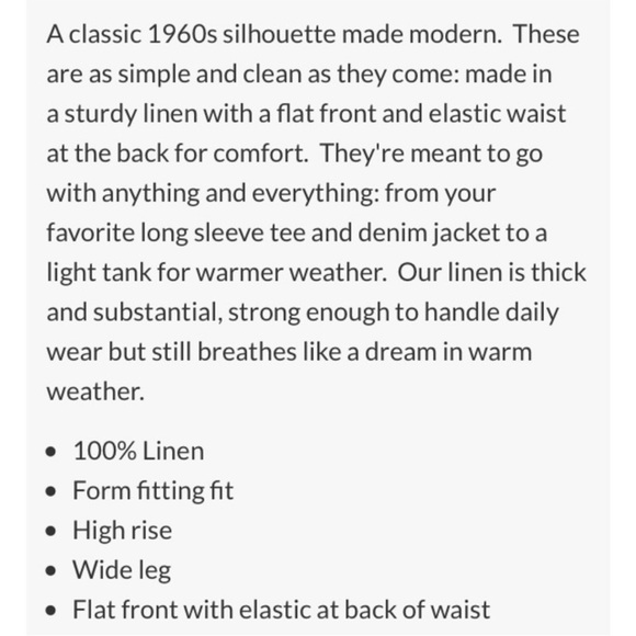 Only Child Dune wide leg linen pants - Picture 2 of 5